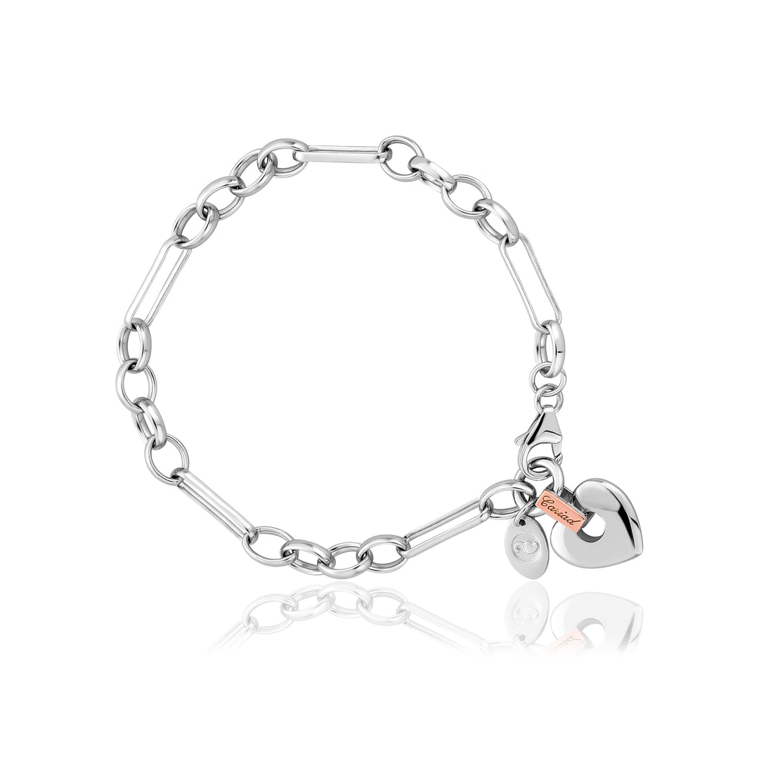 Clogau Silver Cariad Heart Bracelet