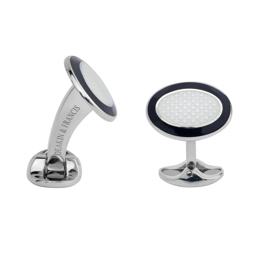 Deakin and Francis Black and White Cufflinks
