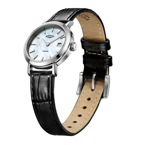 Rotary Stainless Steel Windsor Ladies Watch